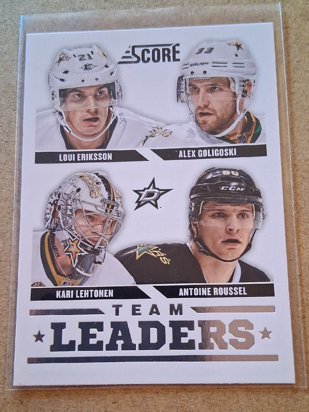 Kari Lehtonen Dallas Stars Hockey Cards - White & Black